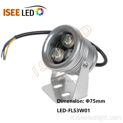 Luce spot a LED ad alta luminosità DMX 3W